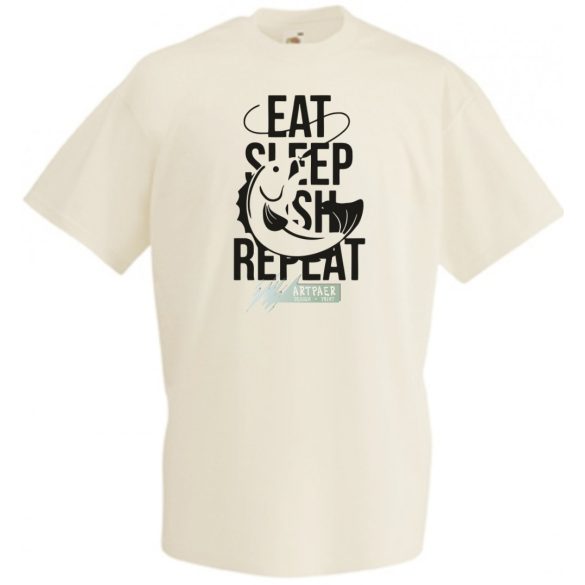 Eat Sleep Fish Repeat -A gyerek rövid ujjú póló