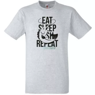 Eat Sleep Fish Repeat -A gyerek rövid ujjú póló