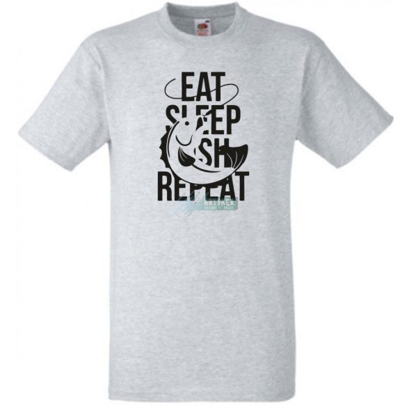 Eat Sleep Fish Repeat -A gyerek rövid ujjú póló