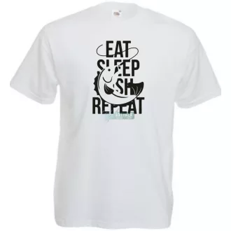 Eat Sleep Fish Repeat -A férfi rövid ujjú póló