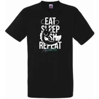 Eat Sleep Fish Repeat -A férfi rövid ujjú póló