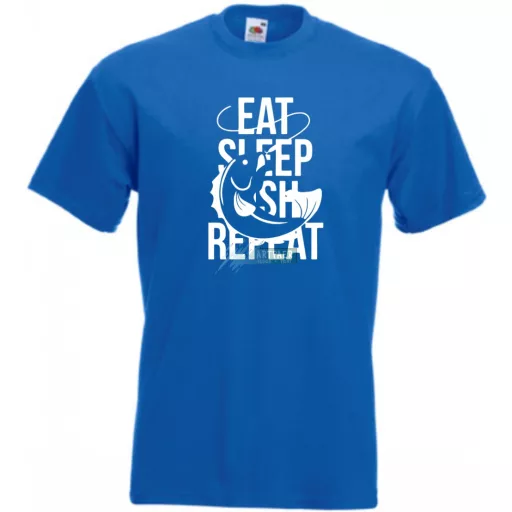 Eat Sleep Fish Repeat -A férfi rövid ujjú póló