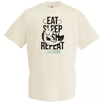 Eat Sleep Fish Repeat -A férfi rövid ujjú póló