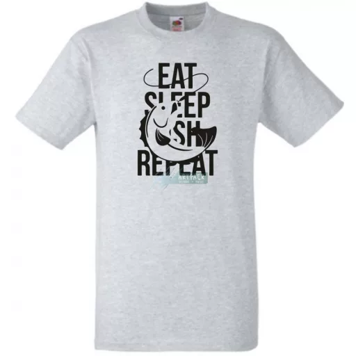 Eat Sleep Fish Repeat -A férfi rövid ujjú póló
