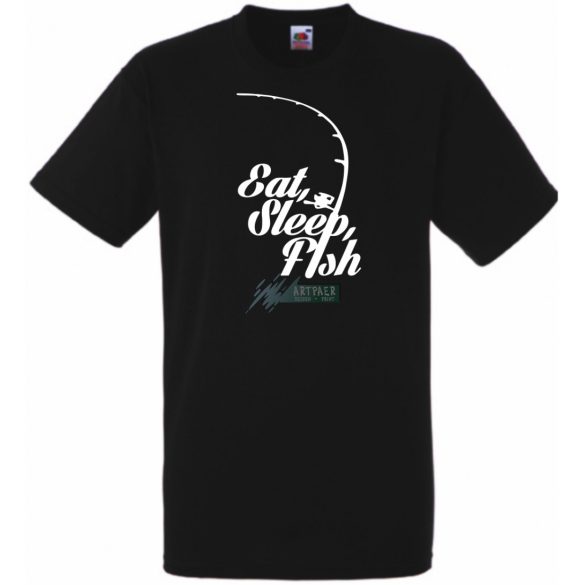 Eat Sleep Fish -B gyerek rövid ujjú póló