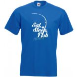 Eat Sleep Fish -B gyerek rövid ujjú póló