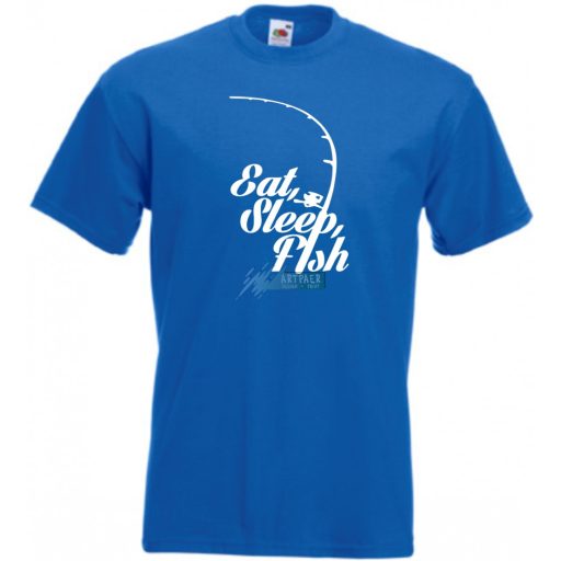 Eat Sleep Fish -B gyerek rövid ujjú póló