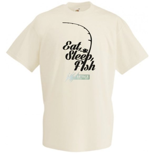 Eat Sleep Fish -B gyerek rövid ujjú póló