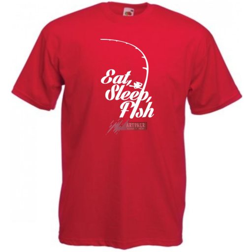Eat Sleep Fish -B gyerek rövid ujjú póló