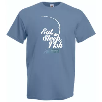 Eat Sleep Fish -B férfi rövid ujjú póló