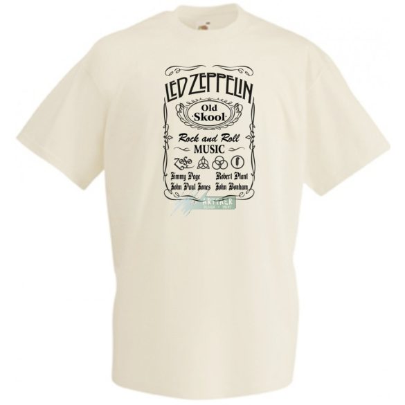 Retro Led Zeppelin férfi rövid ujjú póló