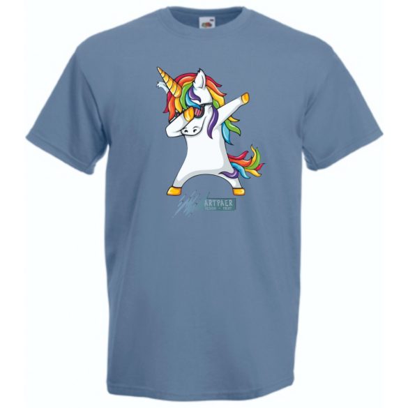Táncoló Unicornis férfi rövid ujjú póló