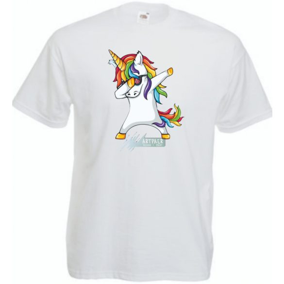 Táncoló Unicornis férfi rövid ujjú póló
