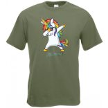 Táncoló Unicornis férfi rövid ujjú póló