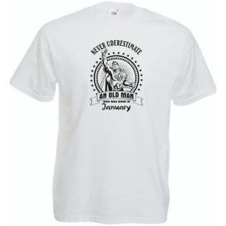   Old Man - Soha ne becsüljük alá - Január - angol férfi rövid ujjú póló