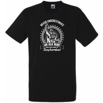   Old Man - Soha ne becsüljük alá - Szeptember - angol férfi rövid ujjú póló