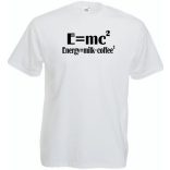 Coffee - E=mc2 férfi rövid ujjú póló
