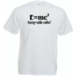 Coffee - E=mc2 férfi rövid ujjú póló
