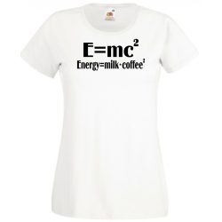 Coffee – E=mc2 női rövid ujjú póló