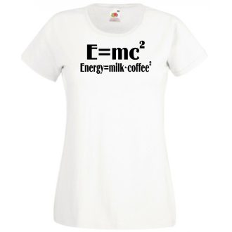 Coffee – E=mc2 női rövid ujjú póló