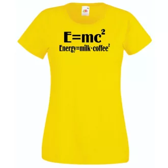Coffee – E=mc2 női rövid ujjú póló