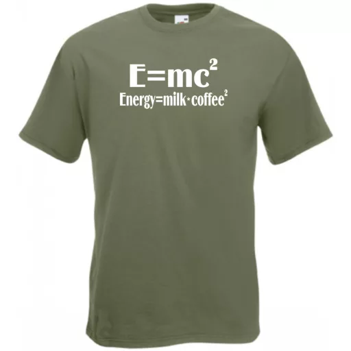 Coffee - E=mc2 férfi rövid ujjú póló