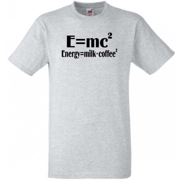 Coffee - E=mc2 férfi rövid ujjú póló