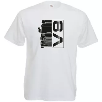 Kamion fan V8 Engine férfi rövid ujjú póló