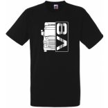 Kamion fan V8 Engine férfi rövid ujjú póló