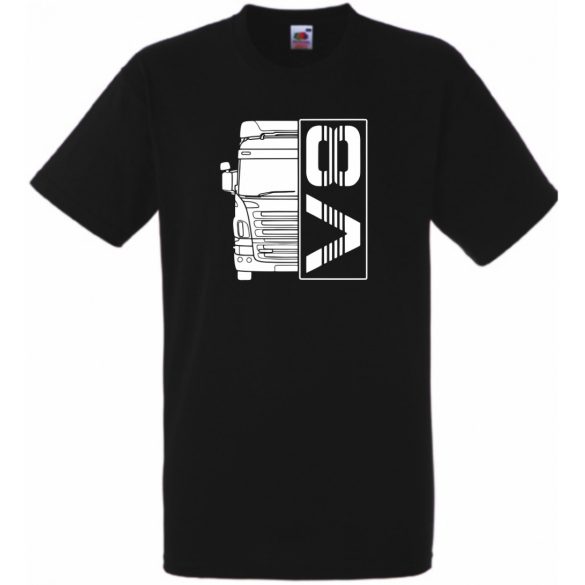 Kamion fan V8 Engine férfi rövid ujjú póló