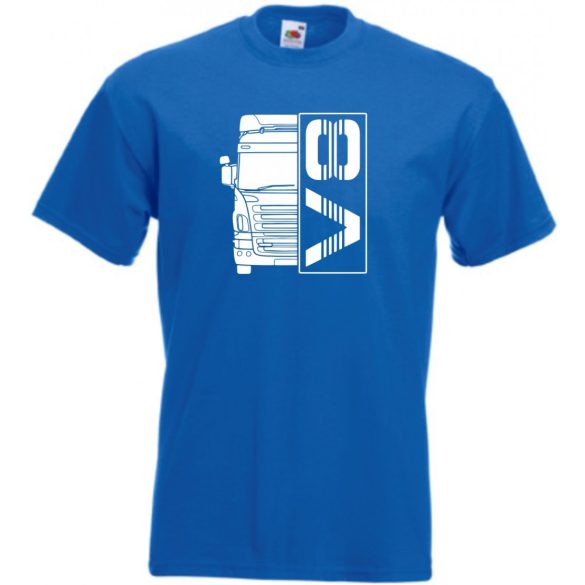 Kamion fan V8 Engine férfi rövid ujjú póló