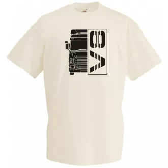 Kamion fan V8 Engine férfi rövid ujjú póló
