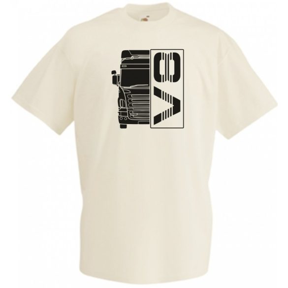 Kamion fan V8 Engine férfi rövid ujjú póló