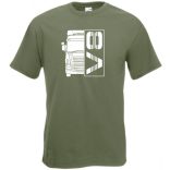 Kamion fan V8 Engine férfi rövid ujjú póló