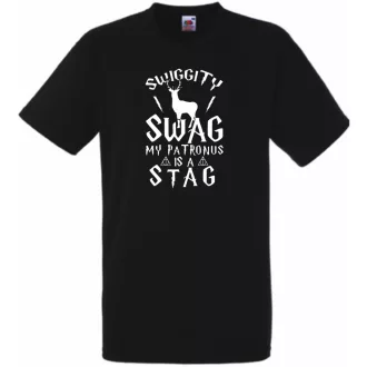   Swiggity Swag My Patronus is a Stag férfi rövid ujjú póló