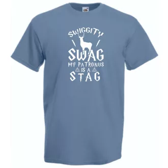  Swiggity Swag My Patronus is a Stag férfi rövid ujjú póló