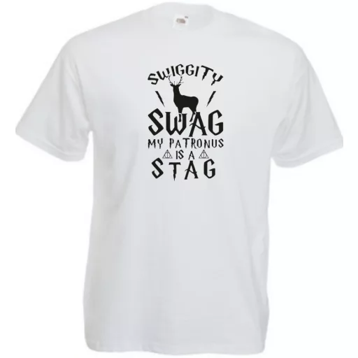 Swiggity Swag My Patronus is a Stag férfi rövid ujjú póló