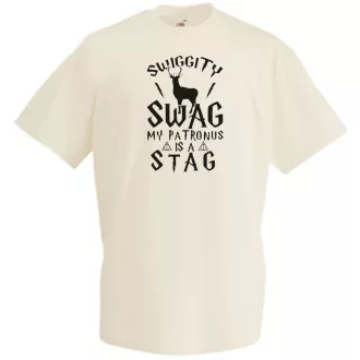   Swiggity Swag My Patronus is a Stag férfi rövid ujjú póló