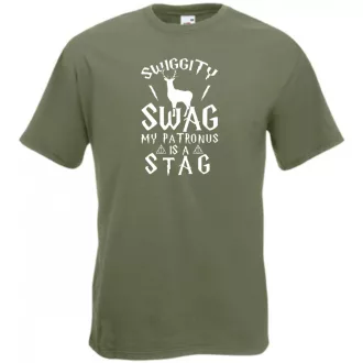   Swiggity Swag My Patronus is a Stag férfi rövid ujjú póló