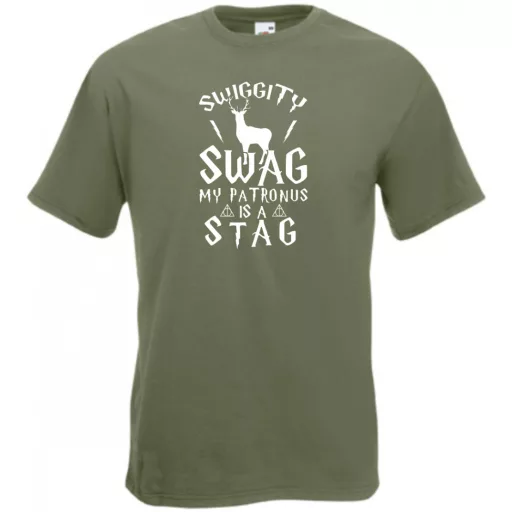 Swiggity Swag My Patronus is a Stag férfi rövid ujjú póló
