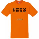 Eat Sleep Game gyerek rövid ujjú póló