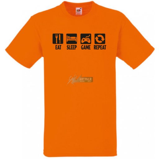 Eat Sleep Game gyerek rövid ujjú póló