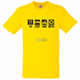 Eat Sleep Game gyerek rövid ujjú póló