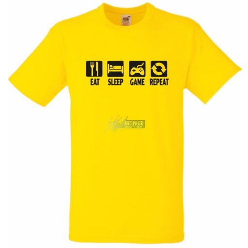Eat Sleep Game gyerek rövid ujjú póló