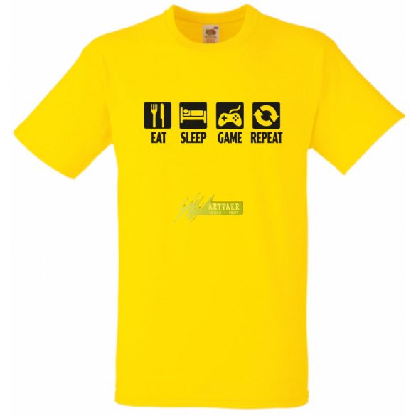 Eat Sleep Game gyerek rövid ujjú póló