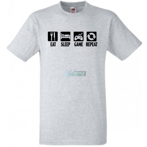 Eat Sleep Game gyerek rövid ujjú póló