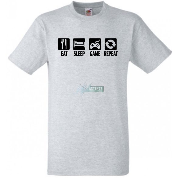 Eat Sleep Game gyerek rövid ujjú póló