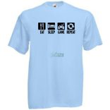 Eat Sleep Game gyerek rövid ujjú póló