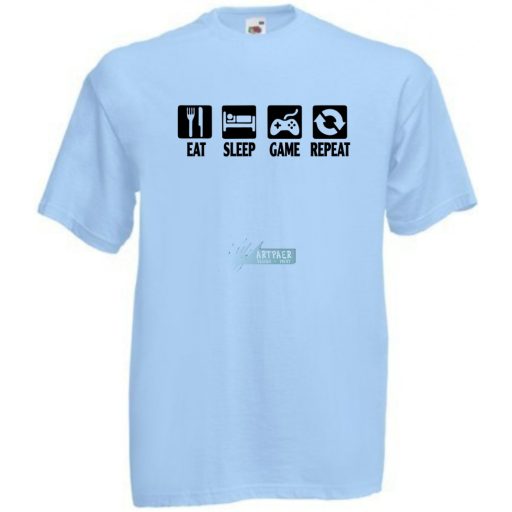 Eat Sleep Game gyerek rövid ujjú póló
