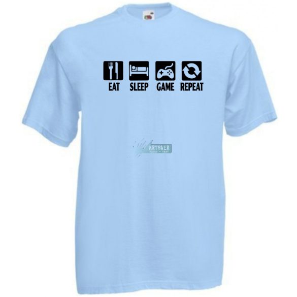 Eat Sleep Game gyerek rövid ujjú póló